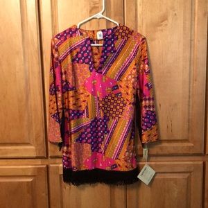 Vintage NWT Fringed Top